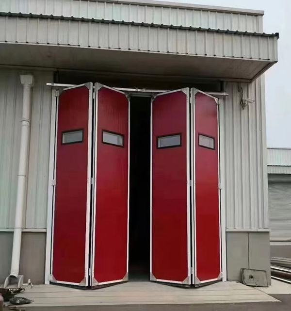 吴忠工业折叠门在大型装配车间出入口的应用实例